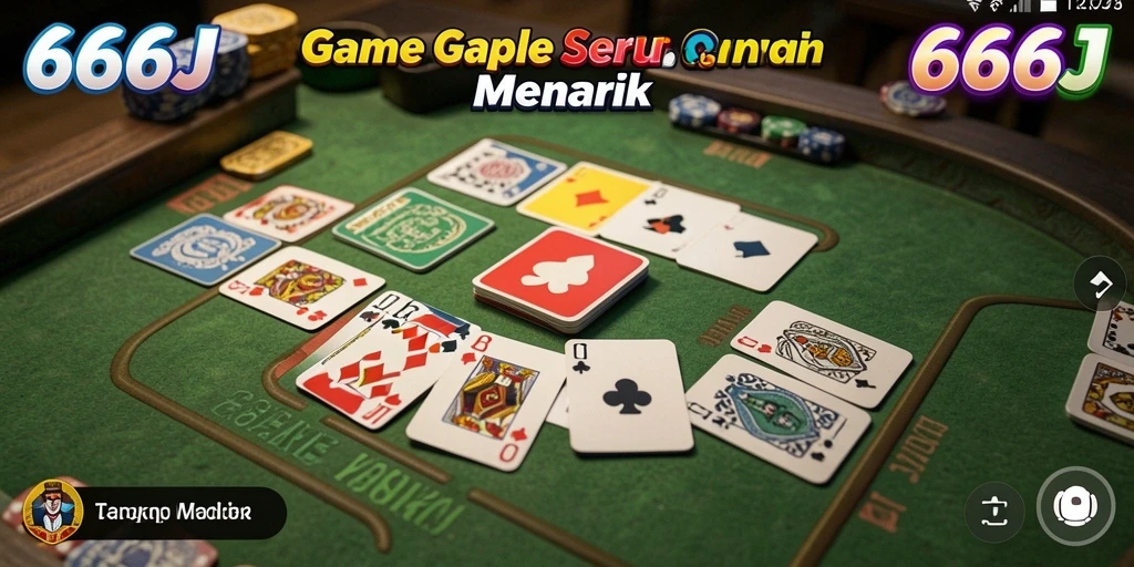 Tampilan gameplay seru dalam permainan Gaple.