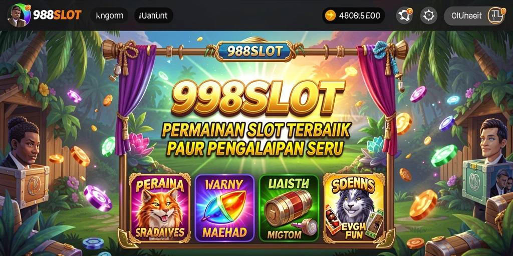 Tampilan gameplay seru dari 988SLOT dengan berbagai mesin slot.