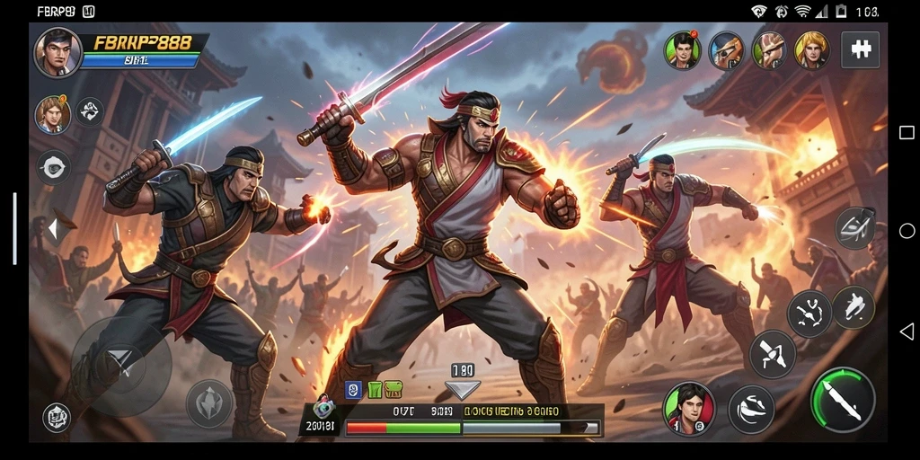 Screenshot gameplay FBRP88 menampilkan aksi yang intens dan grafis berkualitas tinggi.