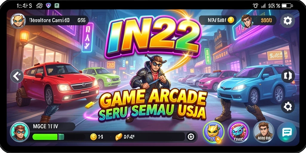 Tampilan menarik dari gameplay seru IN22 yang penuh tantangan.