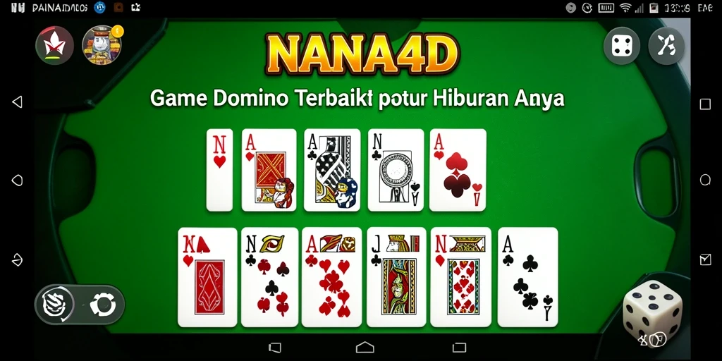 Tampilan menarik dari gameplay NANA4D di meja Domino.