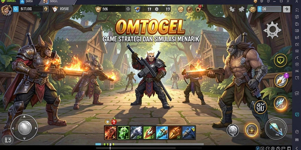 Tampilan gameplay yang menarik dalam OMTOGEL.