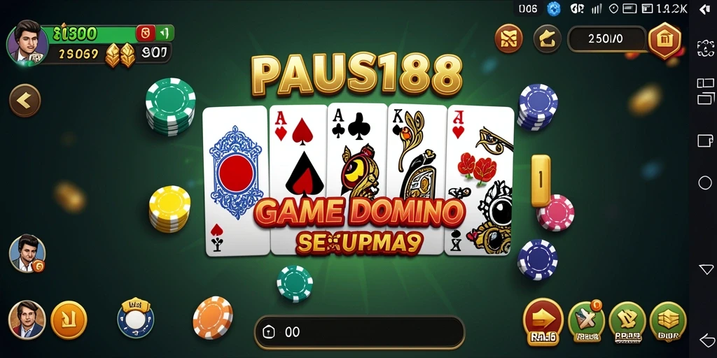 Tampilan gameplay Domino yang menarik di PAUS188.