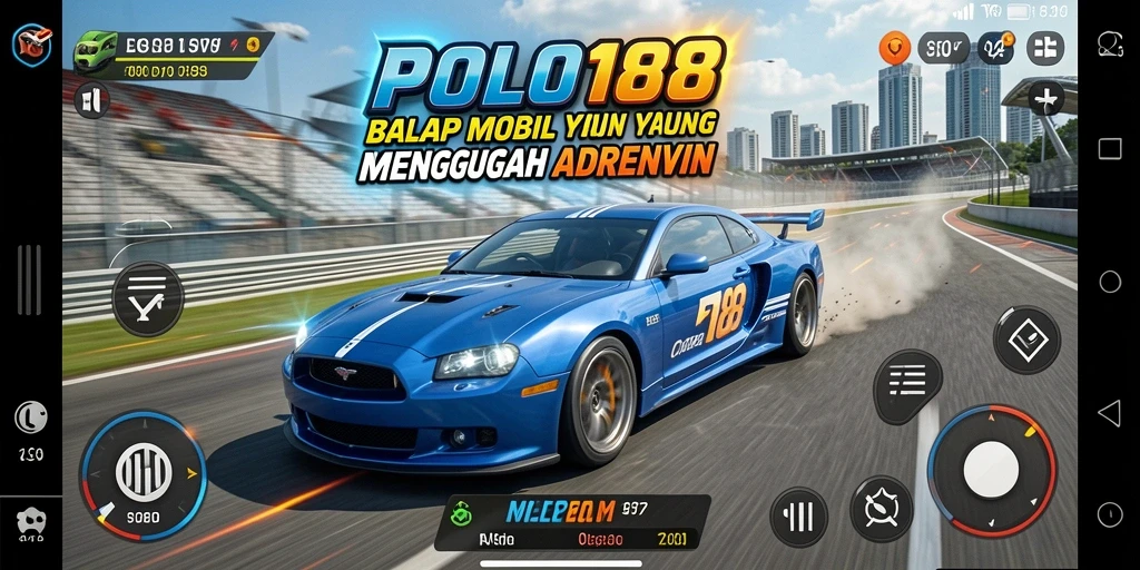 Tampilan gameplay balap yang menegangkan di POLO188.