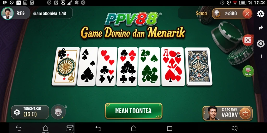 Screenshot gameplay PPV88 yang menampilkan aksi seru permainan Domino.