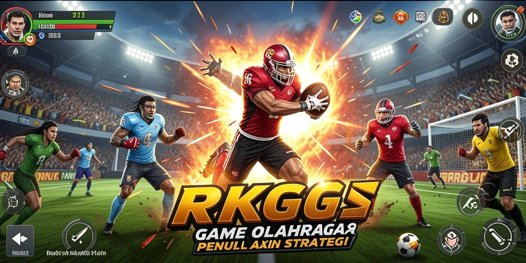 Tampilan gameplay RKGG yang menegangkan di lapangan olahraga.
