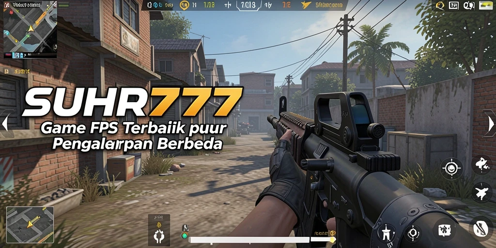Tangkapan layar utama SUHU777 yang menunjukkan aksi tembak-tembakan yang mendebarkan.