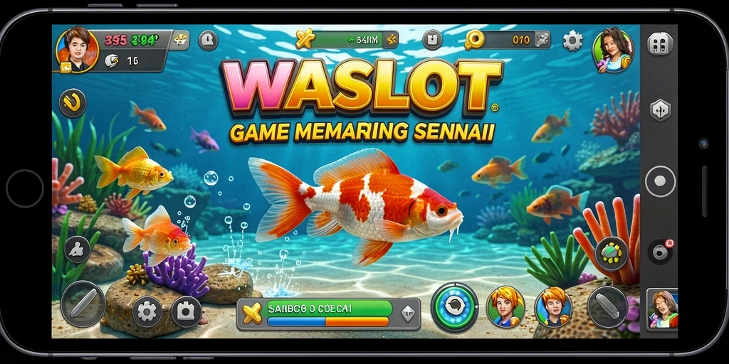 Tampilan gameplay WASLOT yang menarik dengan aksi memancing yang seru.