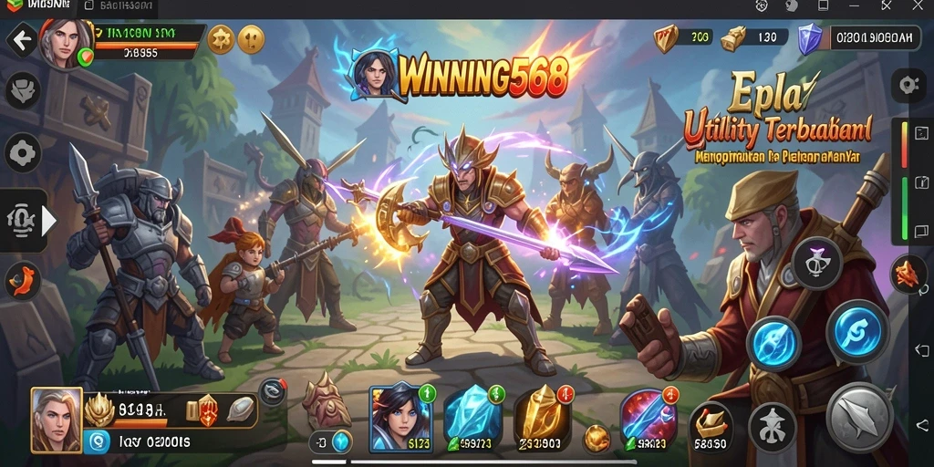Tampilan antarmuka utama WINNING568 yang sederhana dan intuitif.