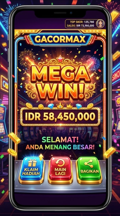 Tampilan antarmuka gacormax yang intuitif untuk pengguna.
